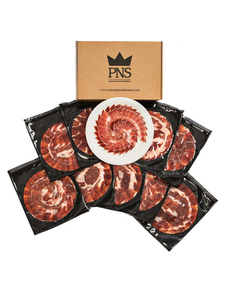 Pack 15 Sobres Jamón de bellota Ibérico 50% raza ibérica Cortado a Cuchillo 100 GR